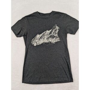 Stio Graphic T-Shirt Size XS Gray Short Sleeve Outdoors Mountains